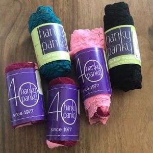 Hanky Panky Low Rise Thong in assorted colors. 5pk